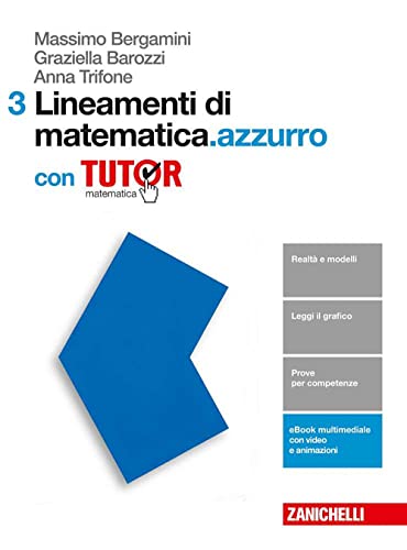  Lineamenti di matematica.azzurro. Per le Scuole superiori. Con e-book. Con Libro: Tutor (Vol. 3)