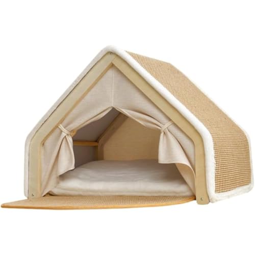 LPYROSE�L �x�b�h �L �܂Ƃ� ���C�ނ̔L�p�x�b�h �l�G�ʗp �y�b�g�n�E�X �����^ �ʋC�� ��e�� ��� �ϋv�� �g�ݗ��ĊȒP �L �n�E�X �y�b�g�e���g ���^���E���L�ƒ���� (C 62*49*43cm) (A 50*40*40cm)