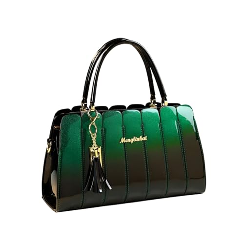 Image of SYGA Elegant Color Contrast Tote Bag - Horizontal Square Medium-Soft Handbag with Design for Everyday Use