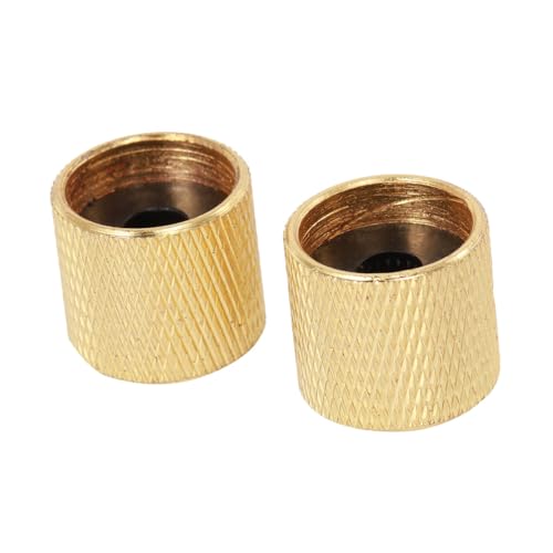 GOOHOCHY Volume Control Knobs for Guitar and Bass Tone Control Knobs Set Chrome Plated 2 Pack