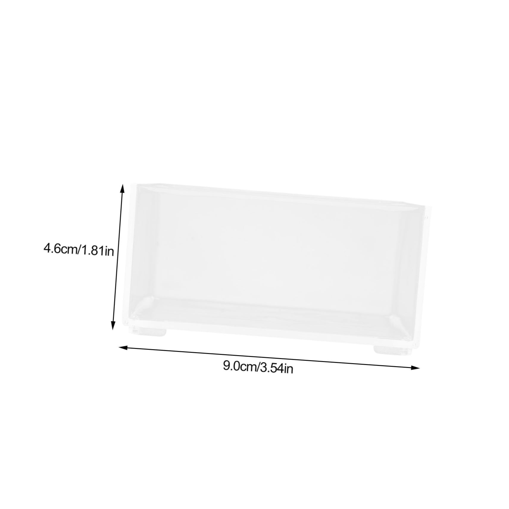 FUNOMOCYA Transparent Tea Bag Storage Box Multi Purpose Organizer for Tea Candy and Items Design for Kitchen Office Pantry