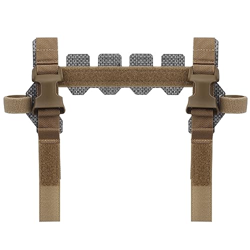JFFCESTORE Quick Connect Accessory Adapter Buckle， Adjustable Female Fastener for Tactical Vests to Connect Tactical Placard，Mag Pouch (TAN)