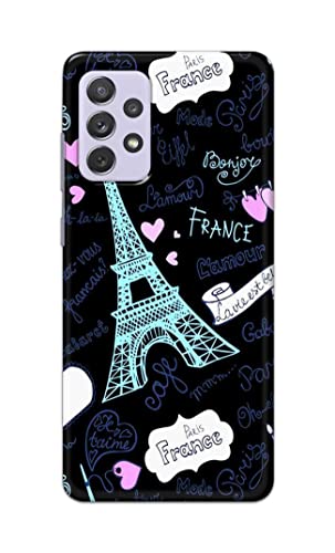 Image of PRINTFIDAA Lovers Famous Place Eiffel Tower in Paris Printed Designer Hard Back Case Cover for Samsung Galaxy A72 -(UO) MVN1003