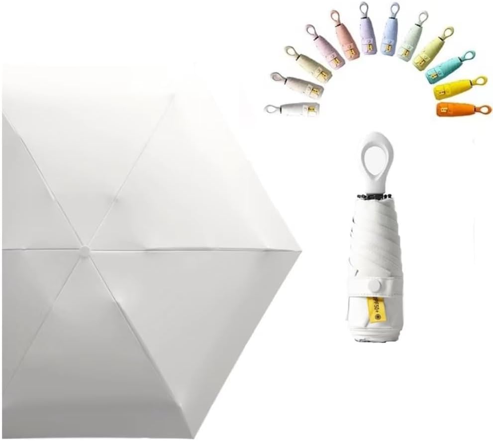 Mini Umbrella For Purse, Small Travel Umbrella Compact Waterproof Umbrella for Light Rain, Suitable for Women Purse and Pocket