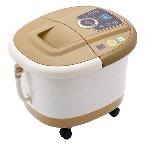 LHONE Portable Foot Spa Bath Massager with Heat,Rolling Massage,Digital Temperature Control LED Display