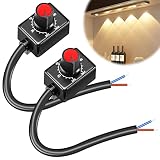 NASHARIA LED Dimmer: 2 Pcs DC0/1-10V Dimmer Switch Knob No Flickering 0-10v Dimmer and Low Voltage P