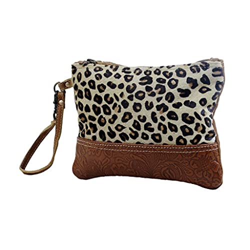 Image of Myra Bag Hairon Leopard Print Bag for Women - Leopard Print Purses for Women with Real Cowhide, Hair On Animal Pattern Purse