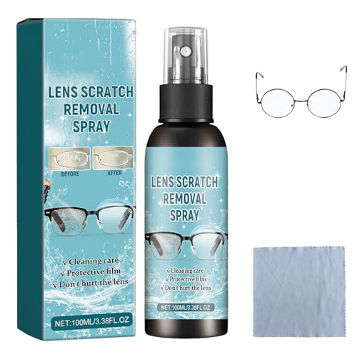 100 Ml Spray Limpiador De Arañazos Gafas, Spray De Eliminación De Arañazos De Lentes Spray Limpiador De Lentes Gafas Spray Reparador De Lentes