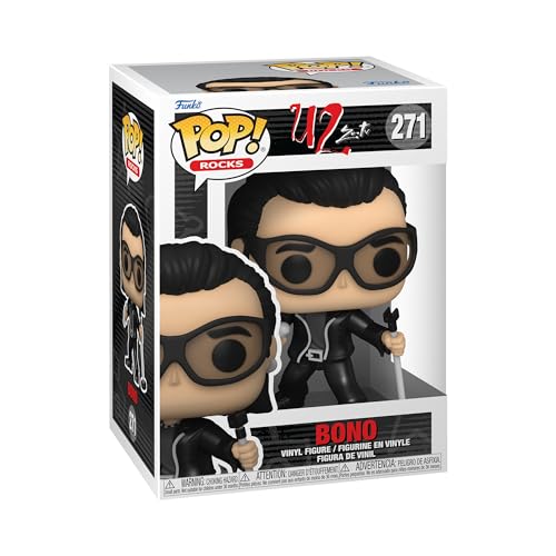 Funko Pop! Rocks: U2 - ZooTV - Bono - Figura de Vinilo Coleccionable - Idea de Regalo- Mercancia Oficial - Juguetes para Niños y Adultos - Music Fans - Muñeco para Coleccionistas y Exposición