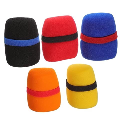 OKUMEYR 5Pcs Thickened Microphone Covers Dustproof Mic Sleeves for Handheld Microphones Recording Quality Reduce Noise