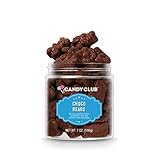Candy Club Gourmet Choco Bears, Apricot, Strawberry, Strawberry-Banana, Marshmallow, and Organce Flavored Bears Covered in Milk Chocolate for Gifts, Parties, Snacks, Candy Buffets, etc. - 7oz Jar