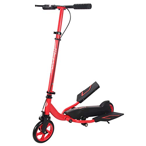 Fantastic Prices! LXLA Red Kick Scooters for Teens & Childs, Foldable Balance Training Scooter with ...