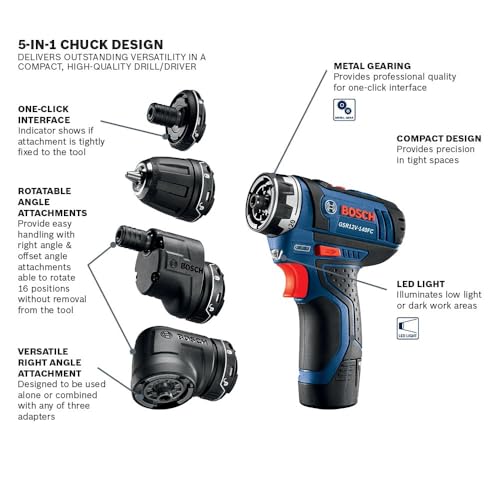 Bosch GSR12V-140FCB22 Flexiclick Drill Driver
