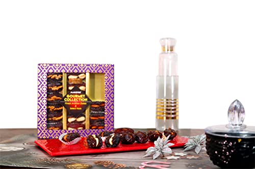Image of MARKSTOR Medjoul Dates And Nuts Gift Box - Gourmet Collection Of Exotic Medjoul Dates Filled With Select Nuts