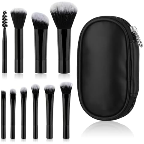 10-Piece Travel Makeup Brush Set by DIVINA VITAE Cover