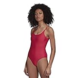 Corte entallado adidas Originals Traje de baño grande con logotipo de - rosa - Small