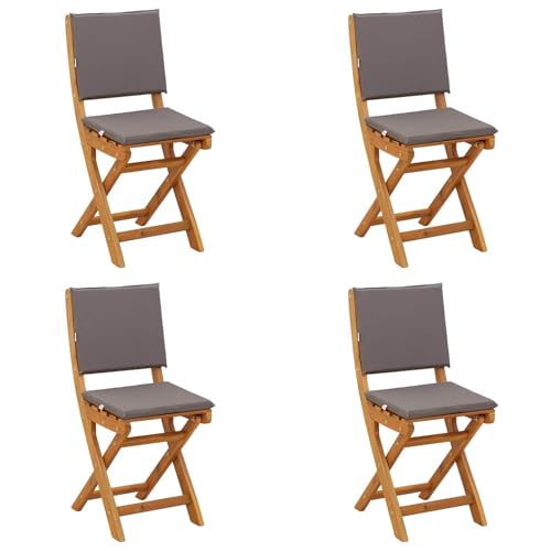 Chaises de bistrot d'extérieur pliables en bois pour petits espaces