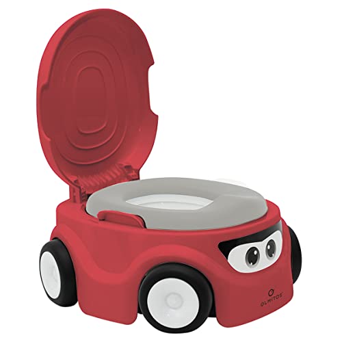 Olmitos - Orinal Bebé 3 En 1 Car: Orinal, Reductor Y Taburete – Inodoro WC infantil crece con el niño – Materiales Resistentes y no tóxicos – Diseño divertido y ergonómico…
