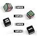 48pcs Abilities Keywords Counter Dice, Acrylic Creature Stats Buff Loyalty Dice Tokens Bulk with Velvet Pouch Magic Life Counters Set for MTG TCG RPG Card Gaming Accessories
