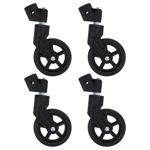 Roulettes pivotantes en TPU pour chariot de courses : lot de 4 roues silencieuses