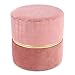 Paris Prix - Pouf Rond Design Cleopatra 40cm Rose
