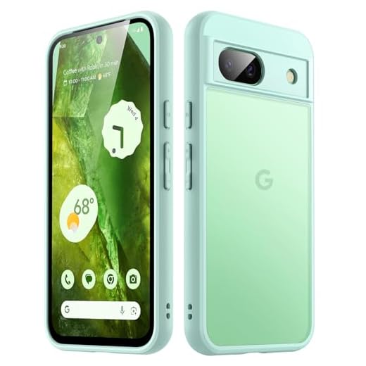 JETech Capa Mate para Google Pixel 8a 6,1 Polegadas 2024, Capa Protetora Translúcida Fosca e Fina para Telefone, Anti-Impressão Digital (Menta)