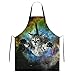 Katzenschürze, wasserdichte Kochschürzen mit 2 Taschen, lustige Schürzen für Erwachsene, Kochen, Grillschürzen, personalisierte Backgeschenke, Katze 1, Einheitsgröße