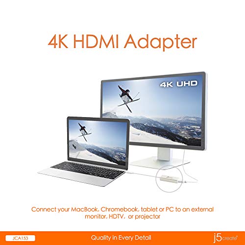 Adaptador USB Type-C a HDMI 4K j5create JCA153 miniatura 3