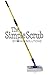 THE SIMPLE SCRUB Tile + Shower Scrubbing Mop Brush | Clean Bathroom, Kitchen, Hard to Reach Places | Ergonomic Handle + Interchangeable, Reusable Heads | Handle + 1 White Cleaning Pad