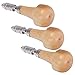 3 Set Pin Vise Graver Type Chuck, Wooden Handle Pin Vise Set Chuck Pin Tong Vise Jewelry Production Making Tool Jewelry Repair Watchmaking Tool