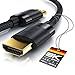 Produktbild CSL - 8k / 4k HDMI Kabel 2.1/2.0-3m - 8K @ 60Hz / 120Hz - 4K @ 240Hz - 48 Gbit/s - 3D - Ultra High Speed mit Ethernet - TV Blu-ray PS5 Xbox Series X Switch - schwarz - 3 Meter