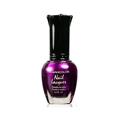 1 Kleancolor Nail Polish Lacquer #166 Metallic Fuschia Manicure + Free Earring Gift