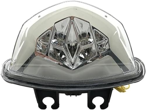Luz trasera Suzuki GSXS 750 2017-2023 intermitentes LED integrados y lente transparente clara