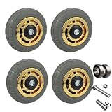 KYKYK Caster Wheels, Heavy Load Caster Wheels Wheelbarrow Wheel Replacement Rotating Rubber for...