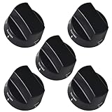 ZNTVW PA010034 Top Burner Knob Replacements for Viking Gas Range, Cooktop Stove Control Knob Compatible with VDSC305, VDSC365, VGIS30, VGRC36, VGRC48, VGRC60, VGRT36, VGRT60, VGSC30, VGSS30, 5pcs