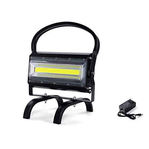 Preisvergleich Produktbild LXDDP Tragbares wiederaufladbares Flutlicht 100W, 13200mAh Batterie, IP65 wasserdichtes Arbeitslicht für Camping Werkstatt Notbeleuchtung