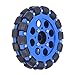 DIY Industrial Robot Part, Strong Grip Multi Subdivision Aluminum Alloy + Silicone Omnidirectional Wheel 30kg Capicity for Project((Two-wheel combination set) UM5604-0014-0152)