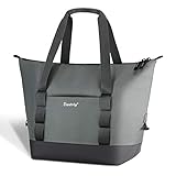 Elantrip Insulated Cooler Tote Bag for Picnic 24 CAN Leakproof Soft Sided Lagre Cooler Bag for Lunch Travel Picnic Fishing Camping Beach Trips 20L