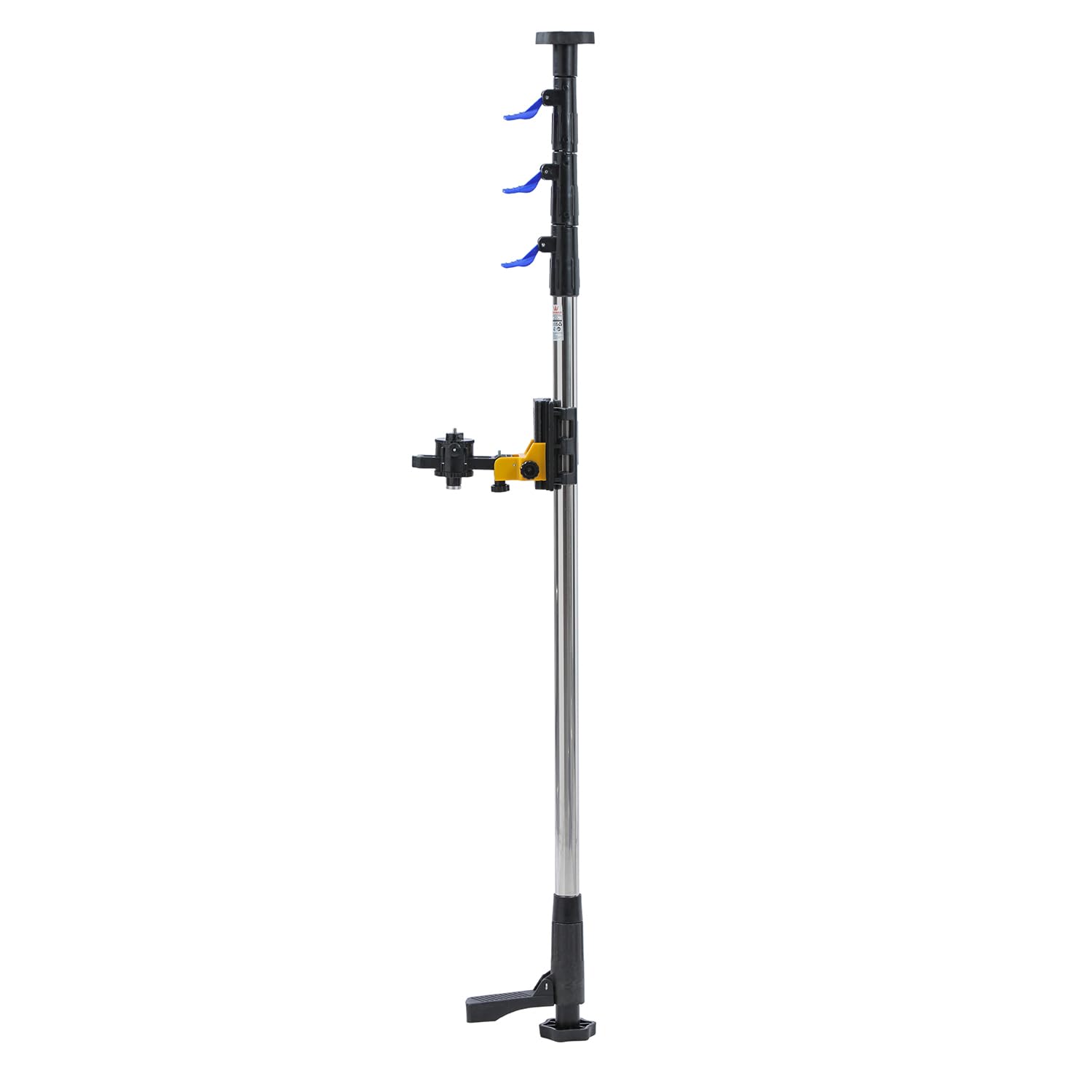 TOPWAY Asta Telescopica 3.7M per Livella Laser, Acciaio Inox, Bloccaggio Rapido, con Supporto Regolabile e Borsa 311579