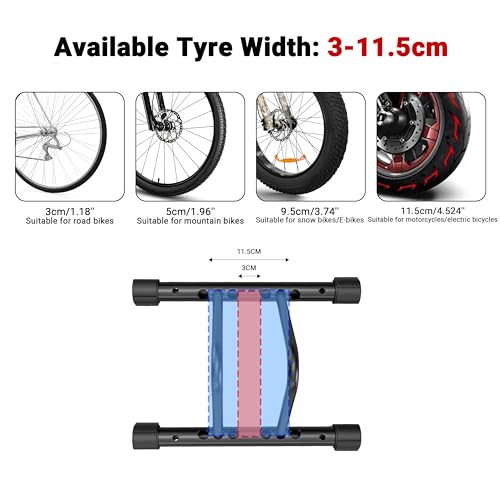 Support de stationnement vélo sol VTT rack réglable intérieur - 5