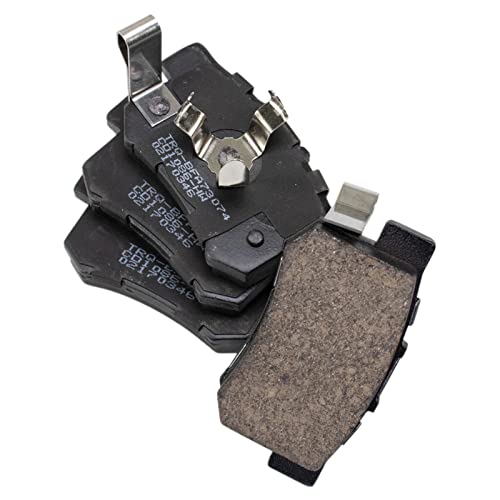 Image of TRQ Rear Brake Pad & Rotor Kit, with Chemical Kit Parking Brake Shoe Set Ceramic Compatible with 2010-2018 Acura RDX 2007-2016 Honda CR-V