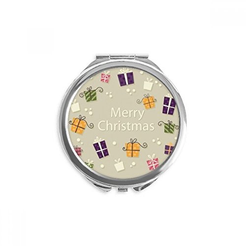 Miroir rond maquillage de poche 2.6 x 2.4 x 0.3 pouces multicolore