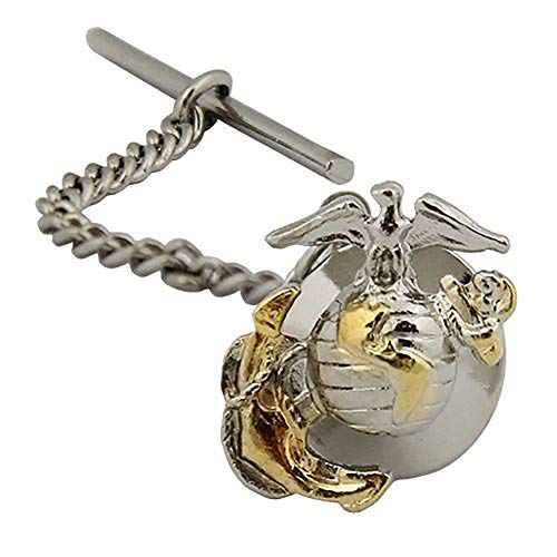 US Marine Corps Officer Tie Tac - 2 Tone - Gold & Silver Emblem by Vanguard
