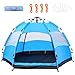 KSIBNW Tente de Camping pour 3 4 Personne Tente Automatique Instantanée,Imperméable et Coupe-Vent, protection UV 50+, pour Familles Camping Voyage Plein Air
