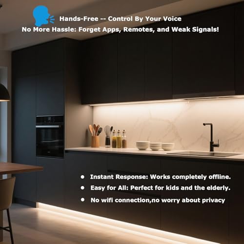 Tira LED inteligente con control por voz 10 m blanco ajustable miniatura 5