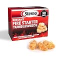 Sterno Instant Fire Starter Tumbleweeds, 50 Count – Natural Wood Charcoal Fire Starter for Grills, Fire Pits, Campfires & Fireplaces, Odorless Indoor Outdoor