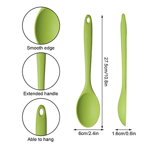 Yulohass 4 Pieces Silicone Spoons For Cooking thumb #4