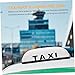 Homoyoyo 12V Taxi Sign Car Roof Light - Bright White LED Dome Lamp with Cigarette Lighter for Cab Drivers