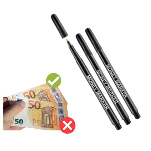 3 UDS Detector de Billetes Falsos 2023 – Rotulador Billetes Falsos – Boli Billetes Falsos Euros – Boligrafo Contador de Billetes Falsos Profesional