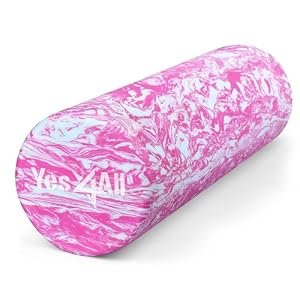 Yes4All EVA Firm Foam Roller for Back – Round Back Roller for Exercise, Yoga & Pilates 30/45/60/90 cm